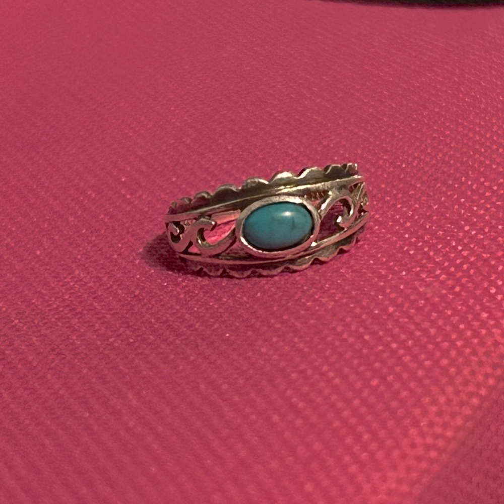 Silver and turquoise Navajo jewelry